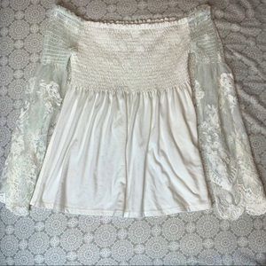 White Off-Shoulder Top